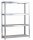 META SPEED-RACK Weitspannregal 2470 x 1700 x 400 mm, 4 Ebenen, Spanplattenböden
