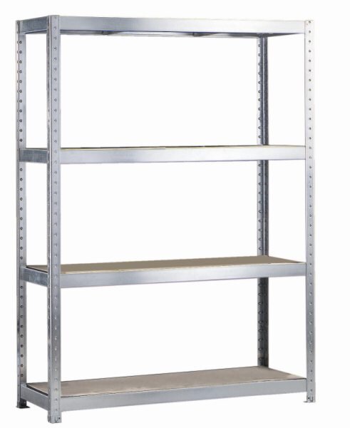 META SPEED-RACK Weitspannregal 2470 x 1700 x 600 mm, 4 Ebenen, Spanplattenböden