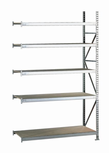 META MINI-RACK Anbauregal 3000 x 2200 x 1050 mm, 5 Ebenen, Spanplattenauflage