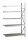 META MINI-RACK Anbauregal 3000 x 2200 x 1050 mm, 5 Ebenen, Spanplattenauflage