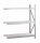 META MINI-RACK Anbauregal 2200 x 2600 x 1050 mm, 3 Ebenen, Stahlpaneelauflage