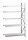 META MINI-RACK Anbauregal 3000 x 2600 x 1050 mm, 5 Ebenen, Stahlpaneelauflage