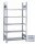 META CLIP Grundregal 1850 x 750 x 600 mm, 5 Böden