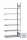 META CLIP Anbauregal 2200 x 1000 x 600 mm, 6 Böden