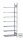 META CLIP Anbauregal 2500 x 1250 x 600 mm, 7 Böden