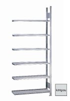 META CLIP Anbauregal 2200 x 750 x 300 mm, 6 Böden