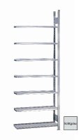 META CLIP Anbauregal 2500 x 750 x 300 mm, 7 Böden