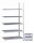 META FIX Anbauregal 1850 x 750 x 600 mm, 5 Böden