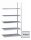 META FIX Anbauregal 1850 x 750 x 600 mm, 5 Böden