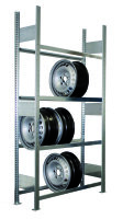 META CLIP Felgengrundregal 2000 x 1300 x 300 mm, 4 Ebenen