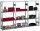 META CLIP Komplett-Steckregal 2000 x 3068 x 536 mm, 4 Böden pro Feld