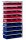 META CLIP Anbauregal 2000 x 1000 x 500 mm, 9 Böden, 27 Kästen
