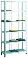 SCHULTE Büro-Fädelstabgrundregal 2000x900x350 mm