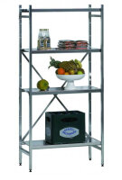 SCHULTE Lebensmittel-Grundregal Aluminium 1800 x 1000 x...